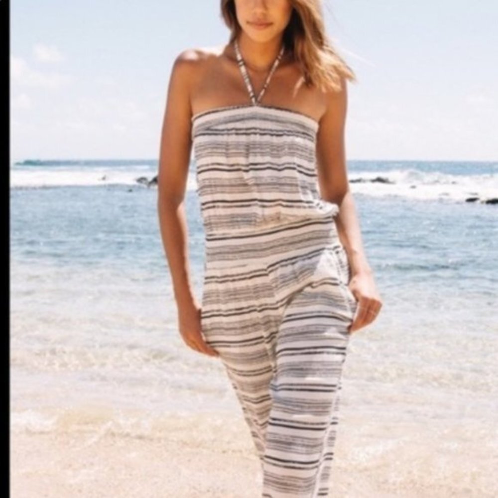 Spiritual Gangster‎ Striped Jumpsuit Women Size Small